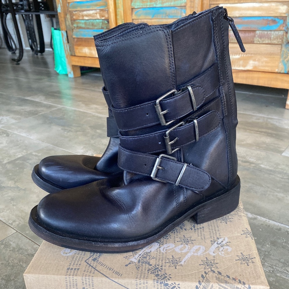 Free People Moto Boot, Sz 8.5/EU38.5